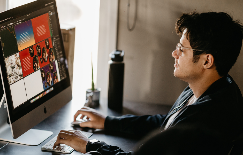 Responsive web design shown across desktop, laptop, and mobile devices
