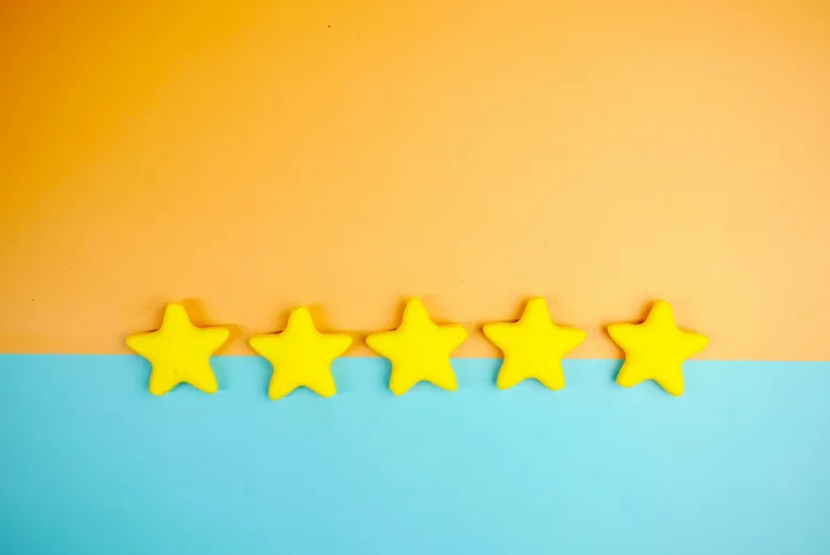 Five-star rating illustration representing the reputation businesses are trying to protect