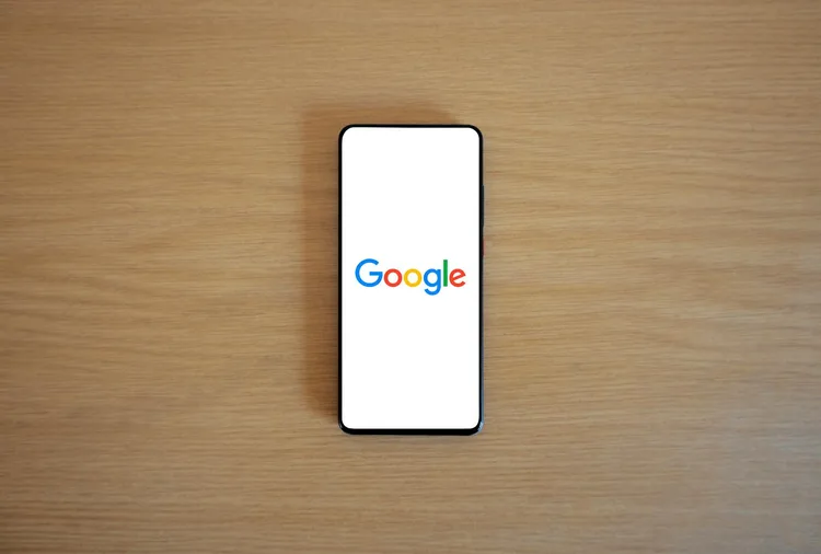 Google review interface on a smartphone, showing how customers leave the ratings that affect your business